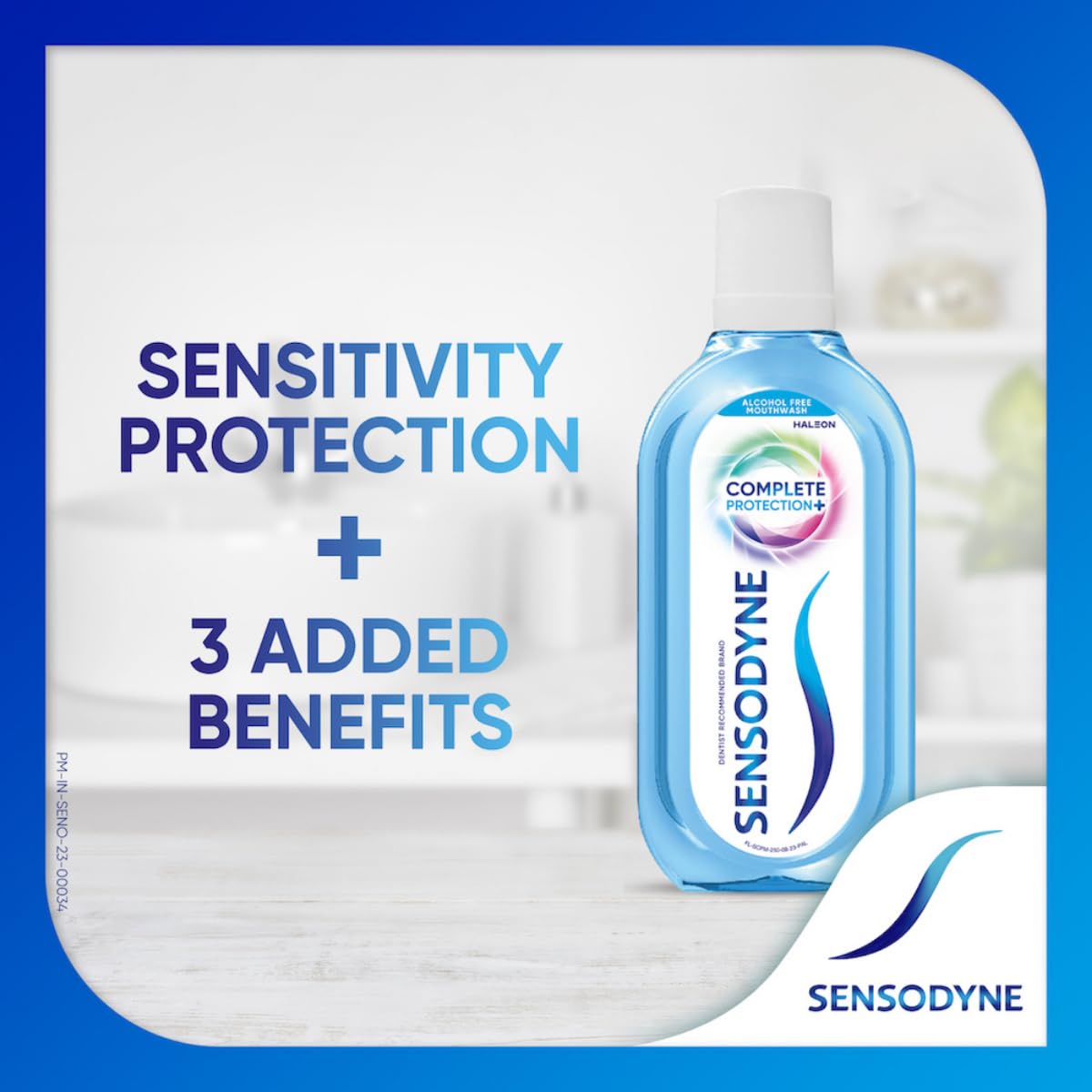 Sensodyne Mouthwash Complete Protection+, All in One Mouth Wash for Sensitivity Protection, Strong teeth and lasting freshness, Pack of 250ml - Image 2