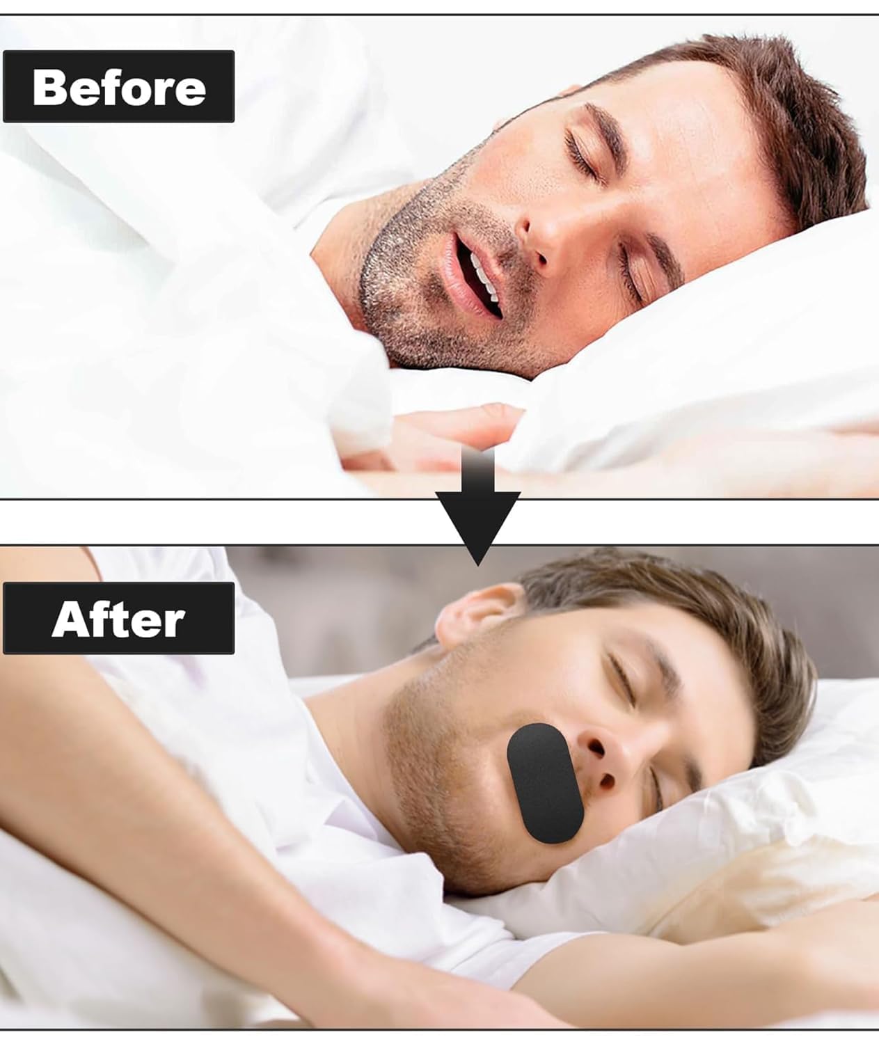 FITVERT 30 Pcs Sleep Strips Mouth Tape for Sleeping Anti-Snoring Strips for Improved Nose Breathing Snore Reduction Mouth sticker Stop Snoring Sleep Aids Anti Snoring Devices - Image 3