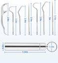 AVALENT Dental Tools, 7 in 1 Stainless Steel Teeth Cleaning Tool Kit, Stainless Steel  (3.54 inch) - Image 2