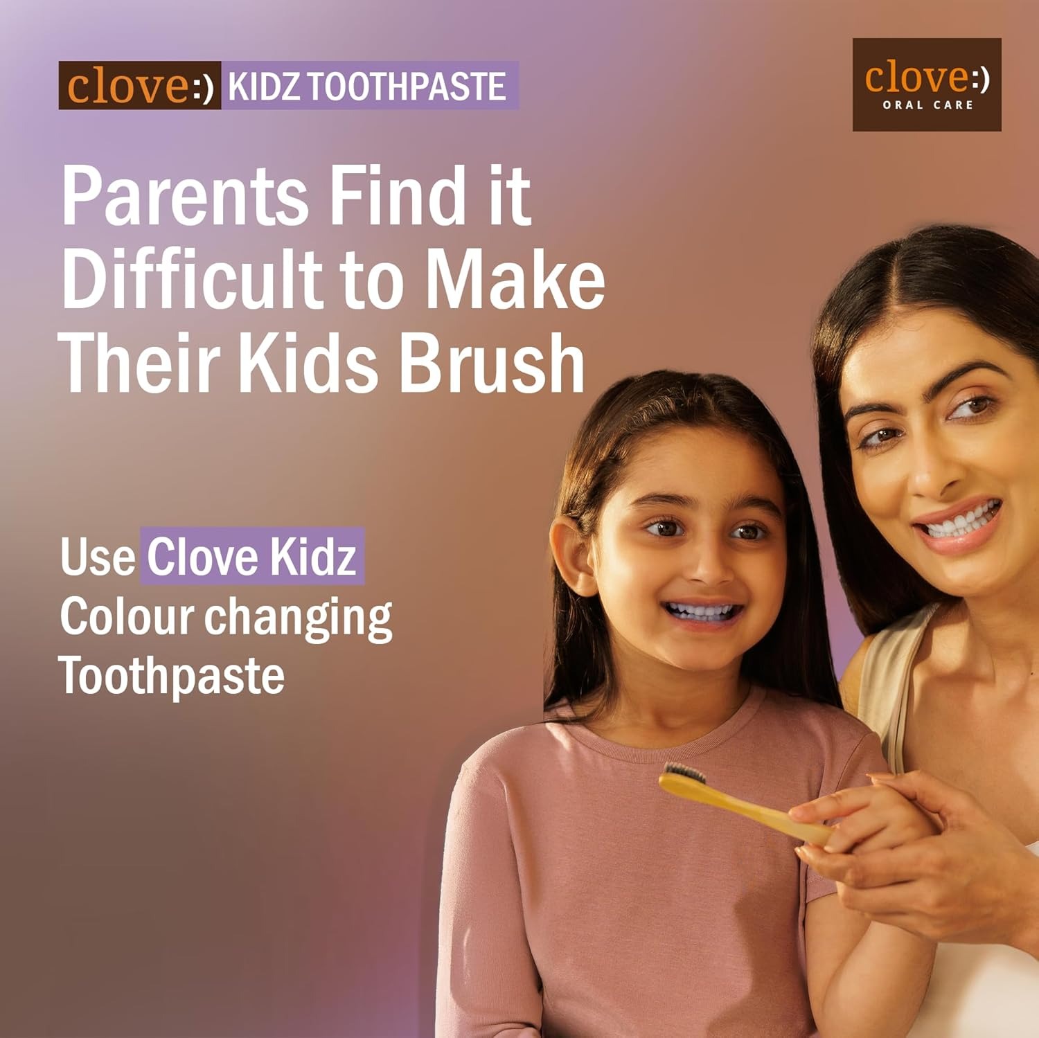 Clove Kids Toothpaste (3+years) Natural Strawberry Flavour, FREE Dental Consultation with Every Pack, Color Changing, Cavity protection, SLS Free, Triclosan Free, No artificial Flavours 100g - Image 3